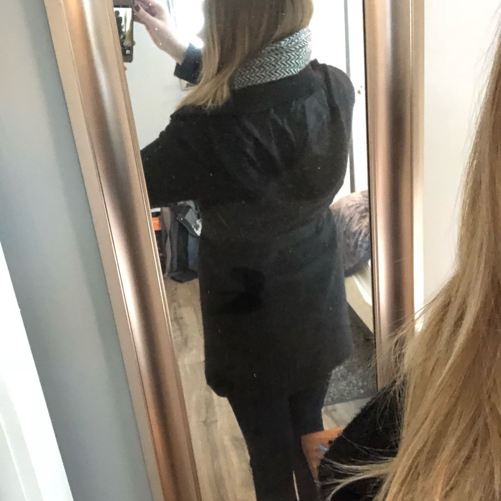 Liz Claiborne black pea coat M - Picture 8 of 8